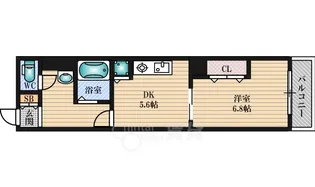 大阪府大阪市淀川区宮原1丁目【マンション】の間取り