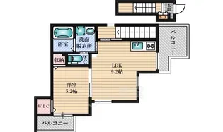 テラスハウス東淡路【2階】の間取り