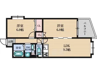 サンキライフ白遥【3階】の間取り