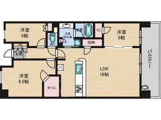 プラウドシティ新大阪【5階】の間取り