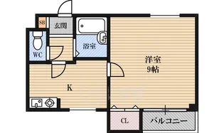 モリトモハイツ【3階】の間取り