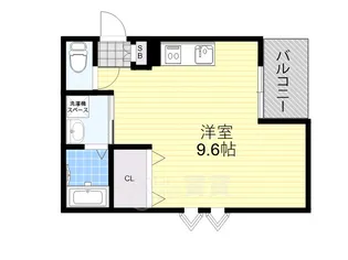 プルメリア西三国4番館【1階】の間取り