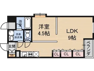 パレス東洋10号館【3階】の間取り