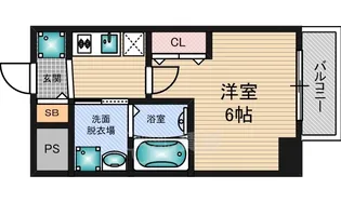エステムコート新大阪8レヴォリス【3階】の間取り