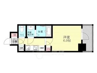 レジュールアッシュOSAKAデイフィール【2階】の間取り