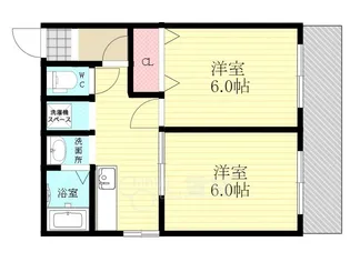 谷田十三マンション【2階】の間取り