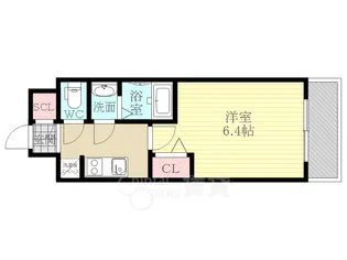 プレサンス淡路駅前【8階】の間取り