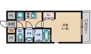 プレサンス新大阪ヴィガ【4階】の間取り