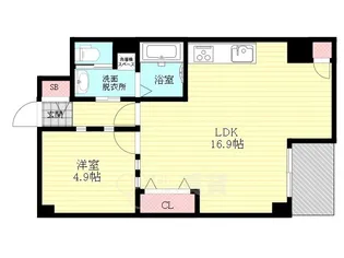 ロイヤルハイツ中尾【6階】の間取り