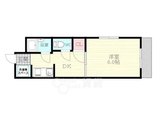 第1パレス東洋【5階】の間取り