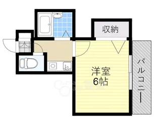 ポニークレスト上新庄【4階】の間取り