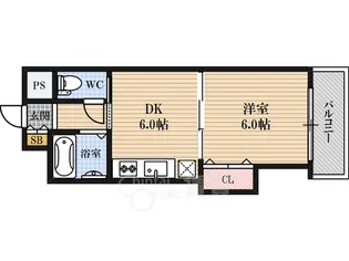 有馬パレス新大阪【5階】の間取り