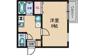 フレグランス東中島【2階】の間取り