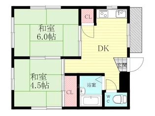 東和マンション【4階】の間取り