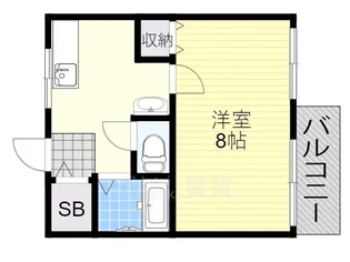 イーズマンション1【2階】の間取り