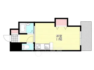 1Rの間取り画像