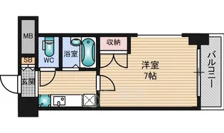 ローズコーポ新大阪9【8階】の間取り