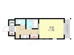 エクセレント上新11【5階】の間取り