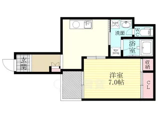 UTマンション東三国【6階】の間取り