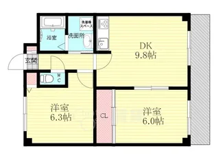 パークサイドテラス【3階】の間取り