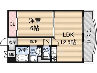 サンキライフ白遥【2階】の間取り