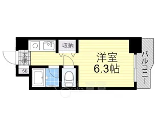 シンセリティ野中【3階】の間取り