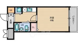 メロディーハイム淡路【5階】の間取り