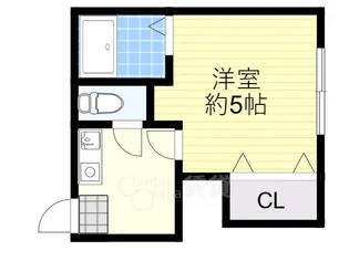 コテージ曽根【1階】の間取り