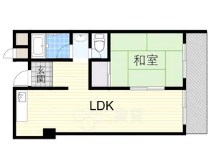 第1マンション北(グランドハイツ北)【1階】の間取り