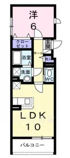 大阪府池田市神田4丁目【アパート】の間取り