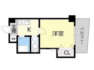 ノルデンハイム柴島【1階】の間取り