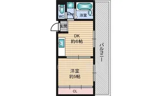 大阪府大阪市淀川区木川西4丁目【マンション】の間取り