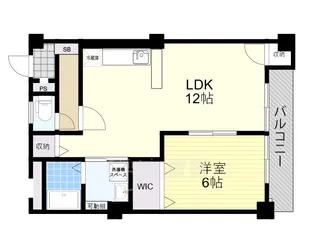 岡町グリーンハイツ【1階】の間取り