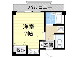 西田ハイツパートⅡ【4階】の間取り