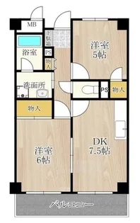 大阪府大阪市東淀川区豊里3丁目【マンション】の間取り