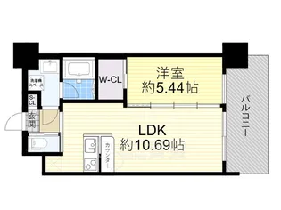 大阪府吹田市片山町1丁目【マンション】の間取り