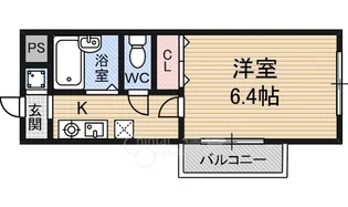 大阪府大阪市淀川区東三国1丁目【マンション】の間取り