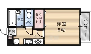 大阪府箕面市新稲1丁目【アパート】の間取り