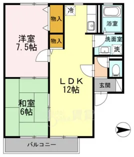 マイルドコート【2階】の間取り