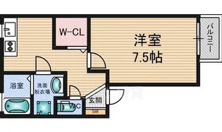 大阪府大阪市東淀川区西淡路4丁目【アパート】の間取り