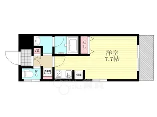 大阪府大阪市淀川区東三国4丁目【マンション】の間取り