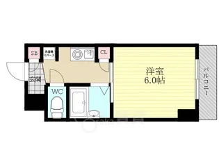 大阪府大阪市淀川区東三国1丁目【マンション】の間取り