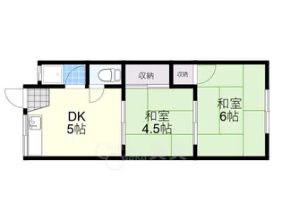 塩山ハイツ2号棟【2階】の間取り