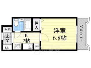 箕面セントラルハイツ【1階】の間取り