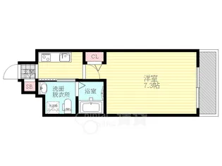 大阪府大阪市淀川区木川西1丁目【マンション】の間取り