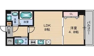 大阪府大阪市東淀川区西淡路4丁目【マンション】の間取り