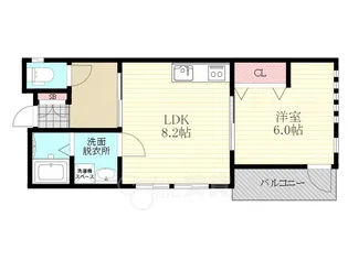大阪府大阪市淀川区東三国4丁目【マンション】の間取り