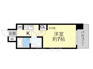 セレニテ東三国ミラク【14階】の間取り