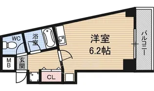 大阪府大阪市淀川区宮原1丁目【マンション】の間取り