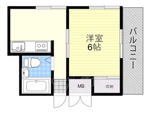 ハイツルエスト【2階】の間取り